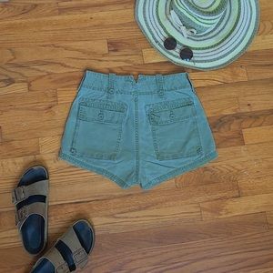 Free People Army Green Shorts! 🌿